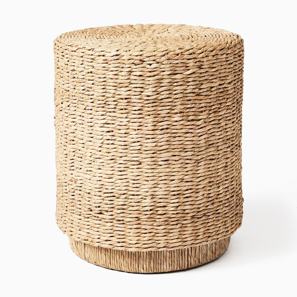 Seagrass 16.5" Side Table, Sea Grass, Natural | West Elm (US)