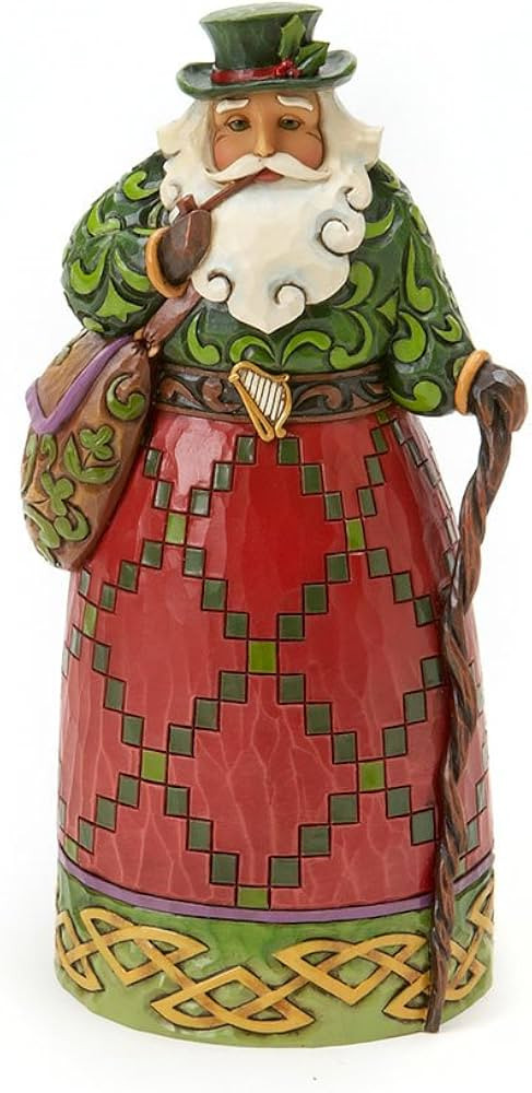 Jim Shore Heartwood Creek Irish Santa Stone Resin Figurine, 7” | Amazon (US)