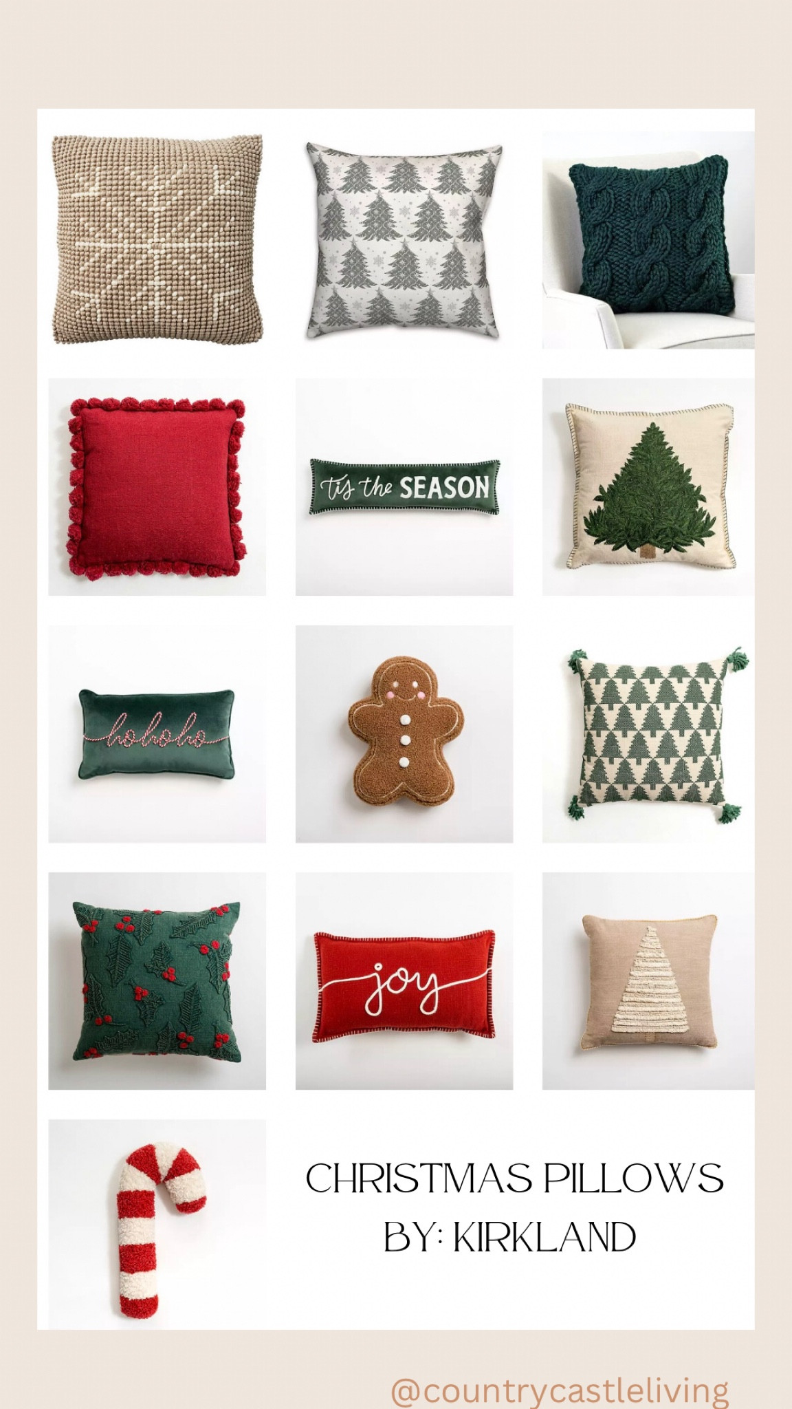 Kirkland store throw pillows