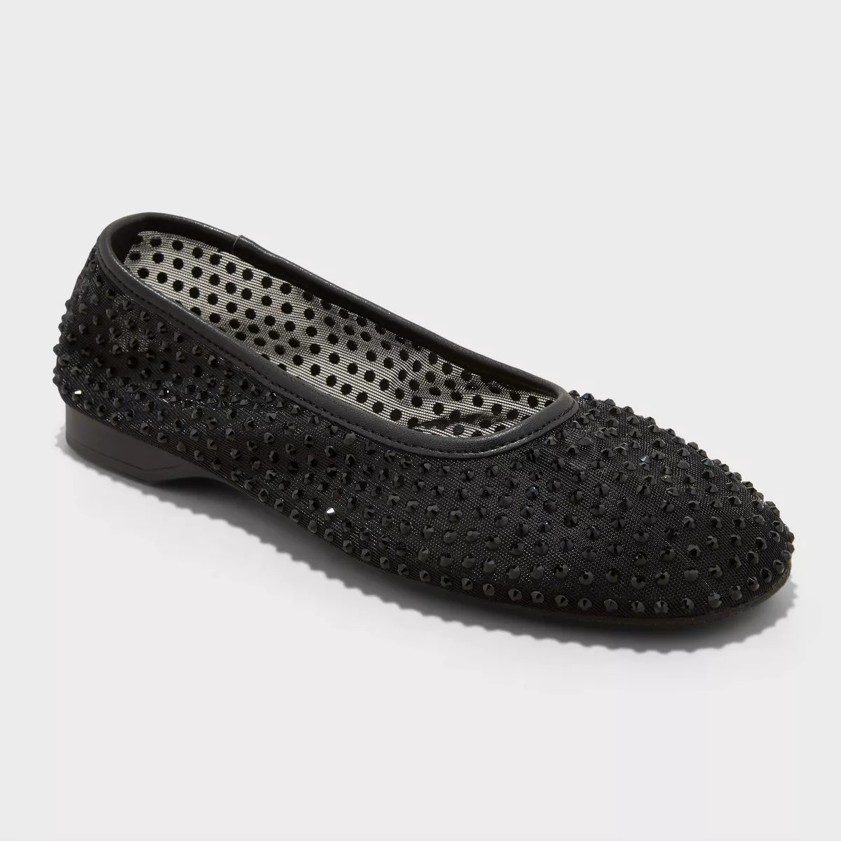 Women's Mel Rhinestone Mesh Ballet Flats - A New Day™ | Target