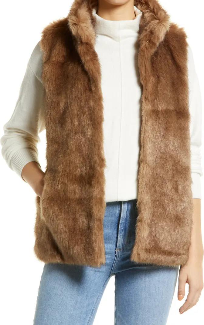 Faux Fur & Nylon Vest | Nordstrom