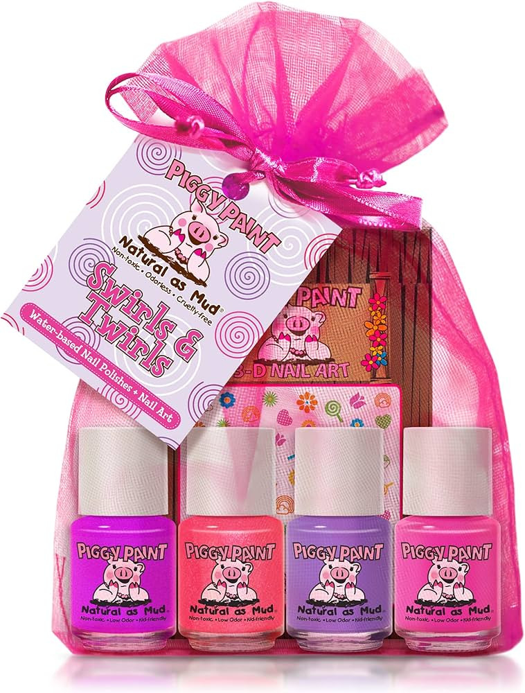 Piggy Paint | 100% Non-Toxic Girls Nail Polish | Safe, Cruelty-free, Vegan, & Low Odor for Kids |... | Amazon (US)