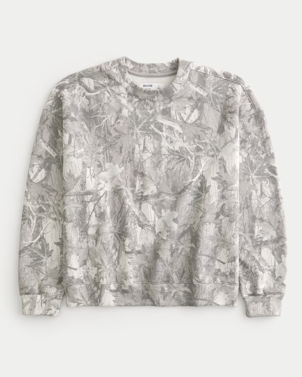 Boxy Camo Crew Sweatshirt | Hollister (US)