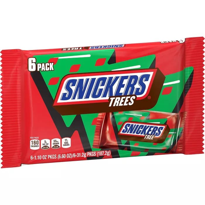Snickers Holiday Tree - 6.6oz/6ct | Target