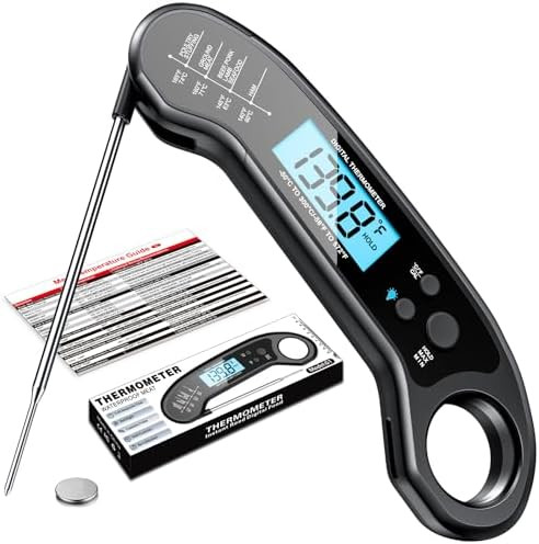 Meat Thermometer Digital, Instant Read Meat ThermometerI for Grill and Cooking, Waterproof Food T... | Amazon (US)