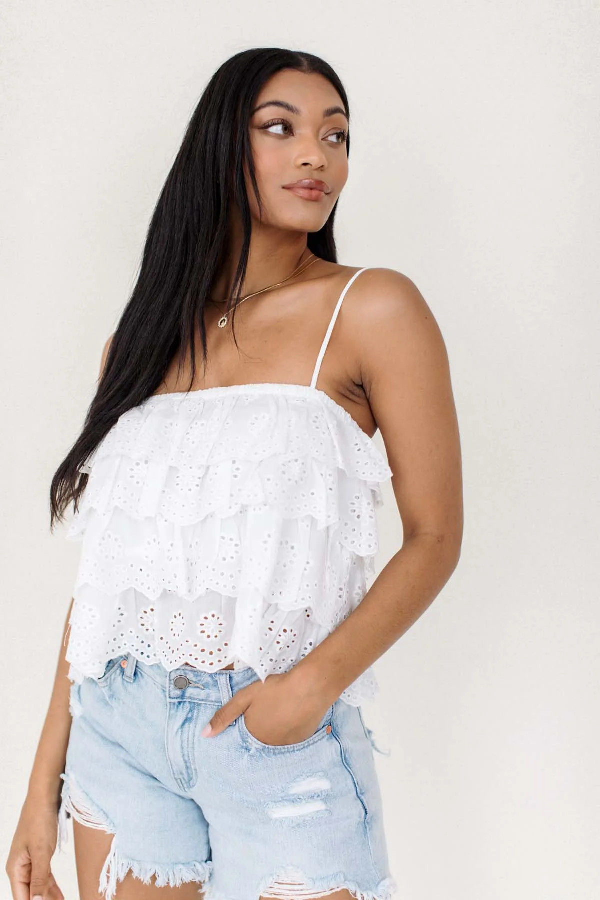 Hadley Eyelet Top - FINAL SALE | The Post