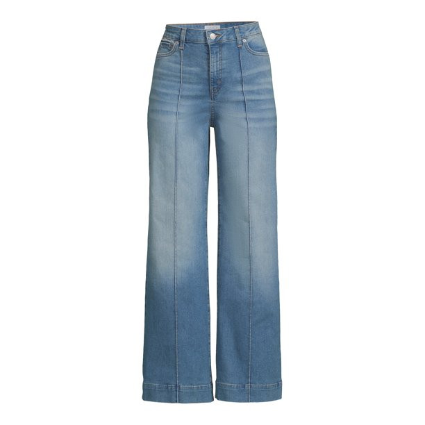 Time and Tru Women's Wide Leg Jeans, 31" Inseam, Sizes 2-20 | Walmart (US)