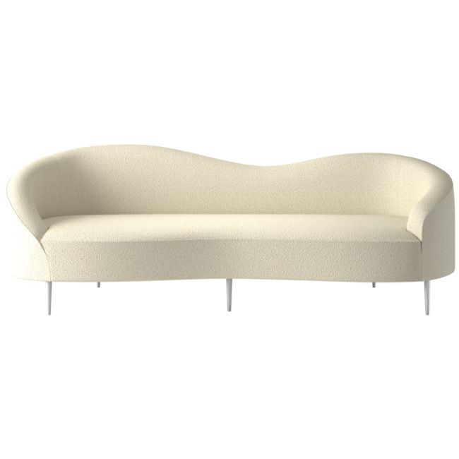 Curvo 96.5" Sofa Bloce Cream | CB2