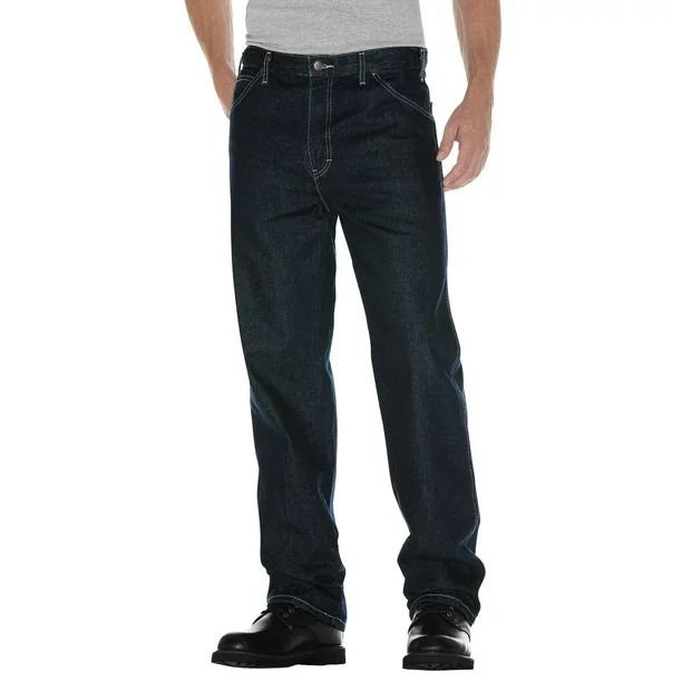 Dickies Mens and Big Mens Relaxed Straight Fit 5-Pocket Denim Jeans - Walmart.com | Walmart (US)