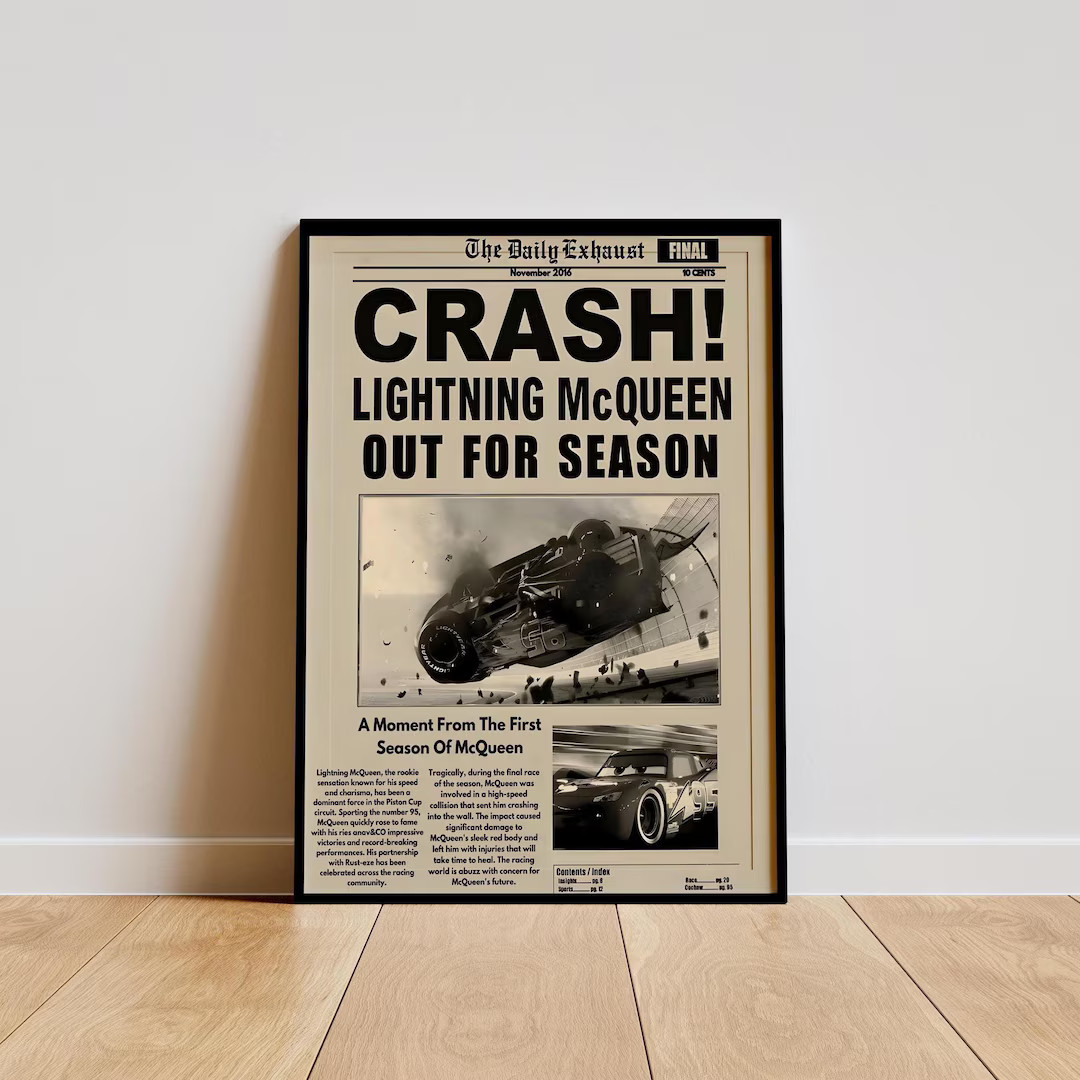 Cars Poster Cartoon Poster Animation Poster Movie Poster Series Poster Home Decor Wall Decor Digi... | Etsy (US)