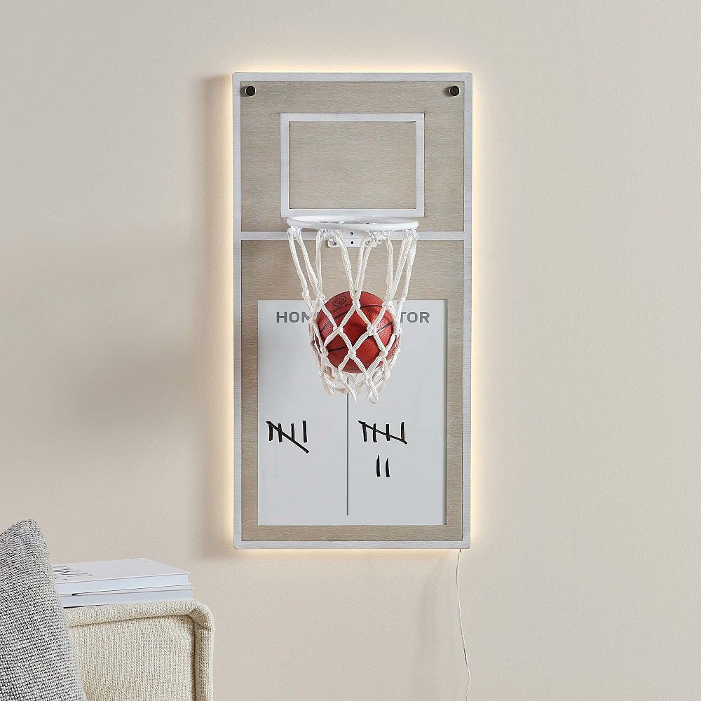 Backlit Two-Player Basketball Wall Game (16"x31") | Pottery Barn Teen