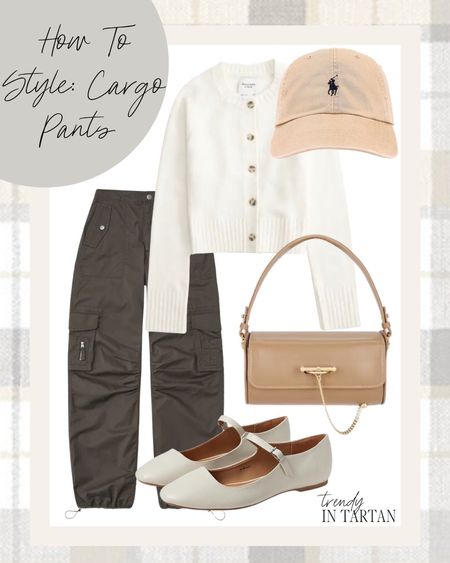 How to style cargo pants!

Olive green cargo pants and cream white cardigan sweater on sale for 20% off

Casual outfit, fall outfit, cardigan, baseball hat, ballet flats, purse, fall fashion, Mary Janes 

#LTKSale #LTKmidsize #LTKSeasonal
