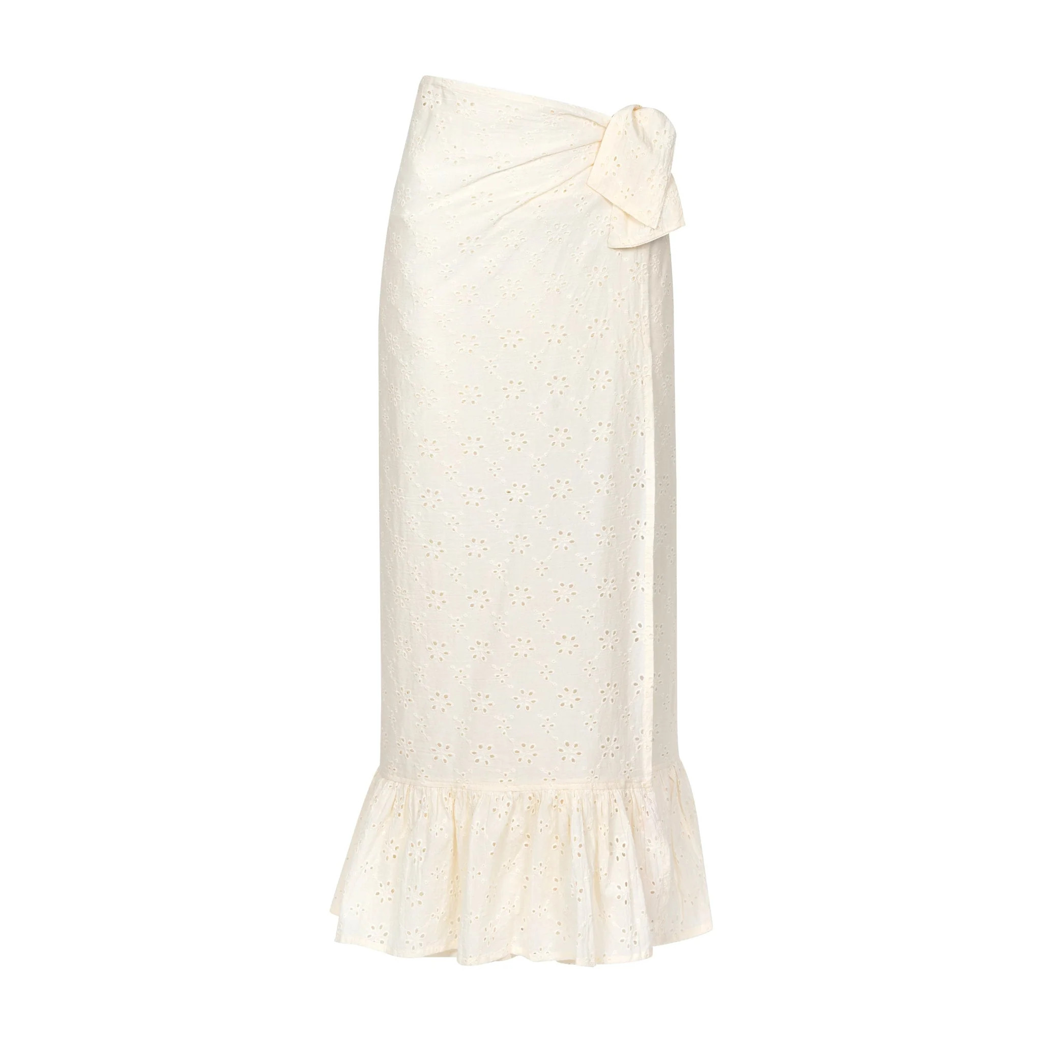 Ivory Eyelet Vienna Sarong | Sunshine Tienda