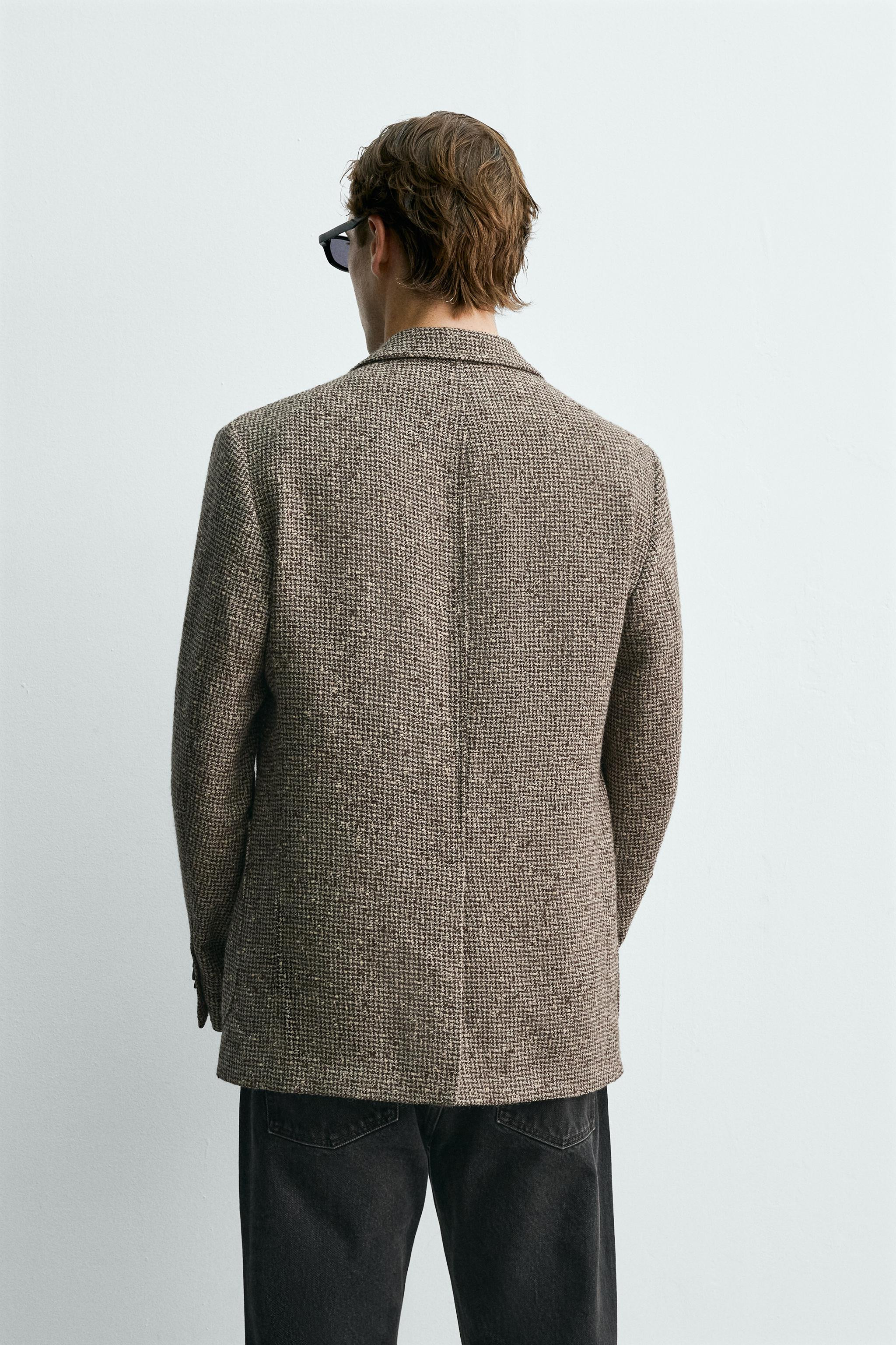 JACKETT MIT STRUKTURMUSTER AUS WOLLE-BAUMWOLLE AARON LEVINE X ZARA | Zara DE