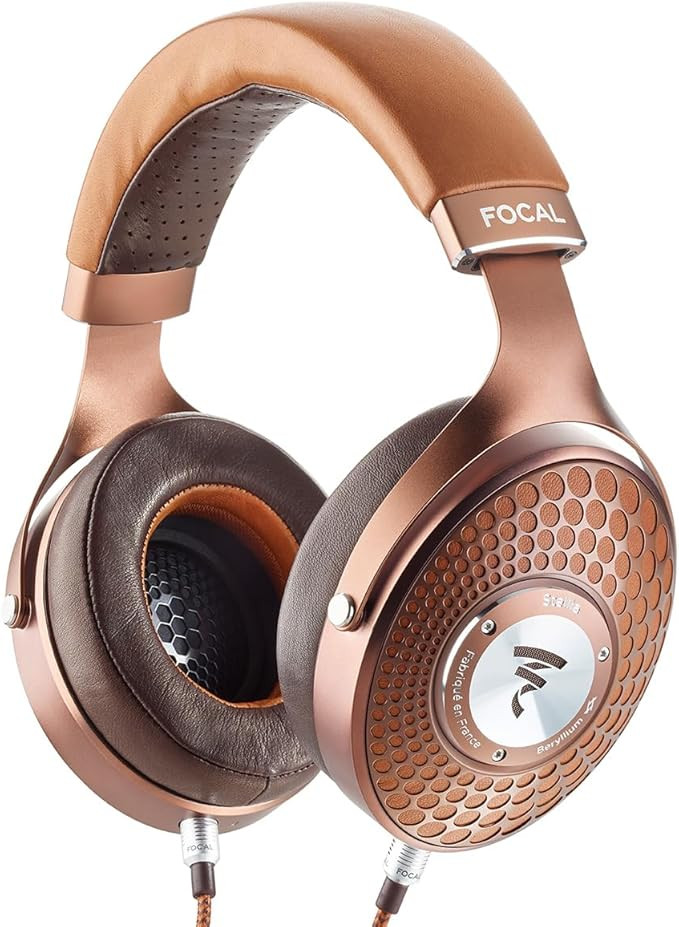 Focal Stellia Closed-Back Circum-Aural Over-Ear Headphones (Cognac) | Amazon (US)