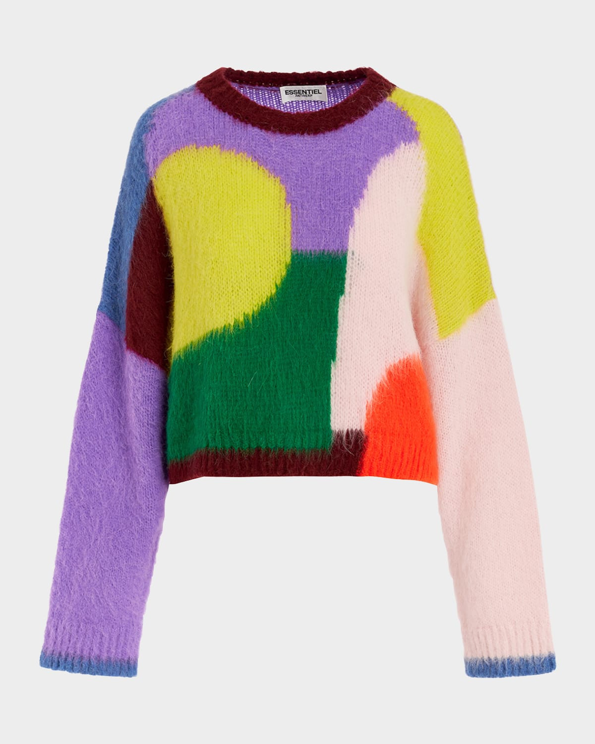 Groupie Abstract Intarsia-Knit Sweater | Neiman Marcus