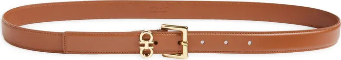 FERRAGAMO Slim Double Gancio Leather Belt | Nordstrom | Nordstrom