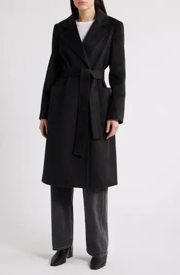 Sam Edelman Longline Wrap Coat | Nordstrom | Nordstrom