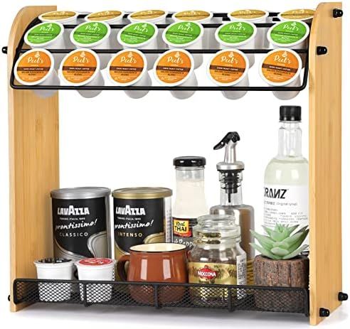 K Cup Holder Large Capacity Coffee Pod Holder Coffee Bar Accessories and Cup Storage Organizer Sa... | Amazon (US)