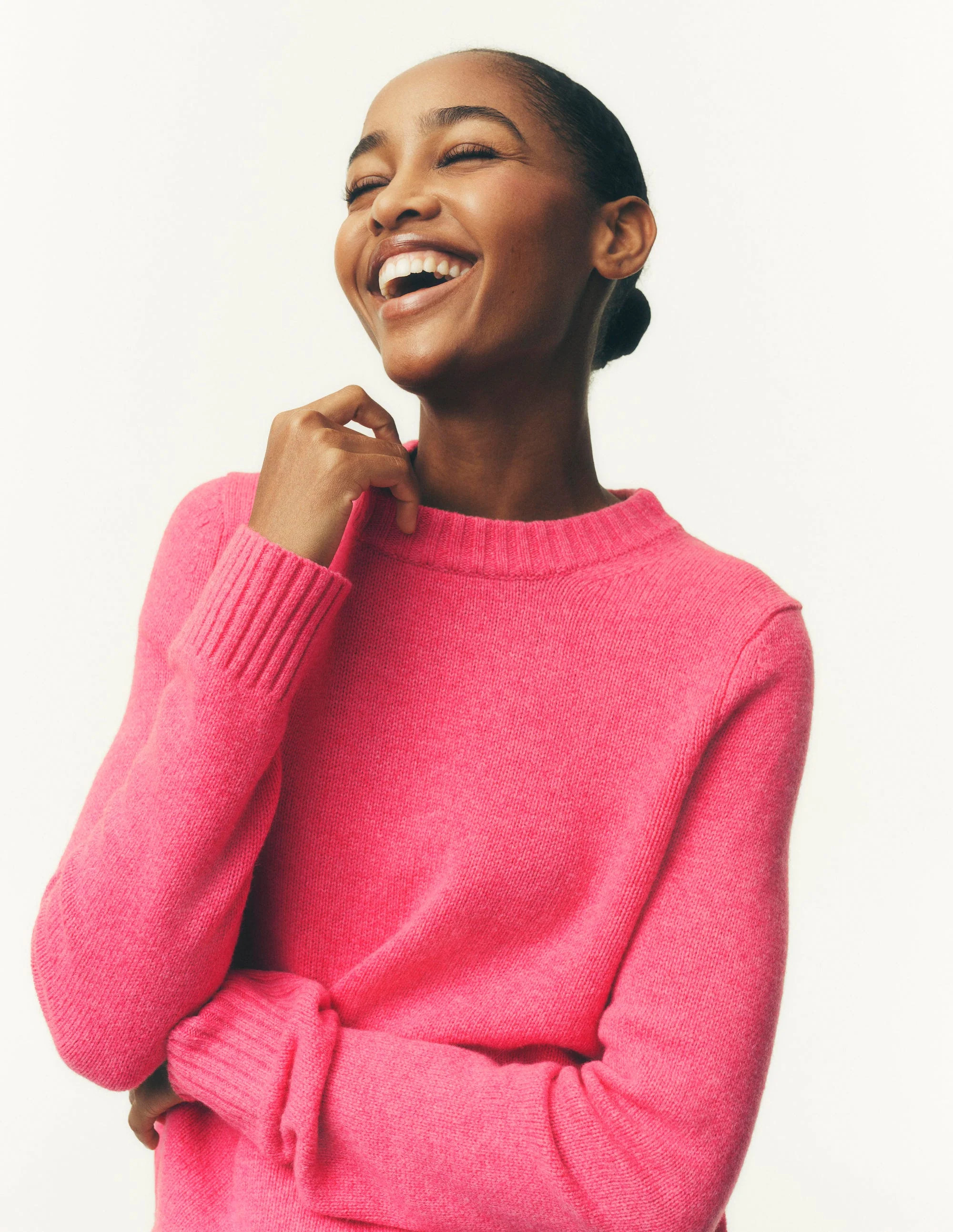 Marta Merino Wool Crew Sweater-Potent Purple | Boden (US)