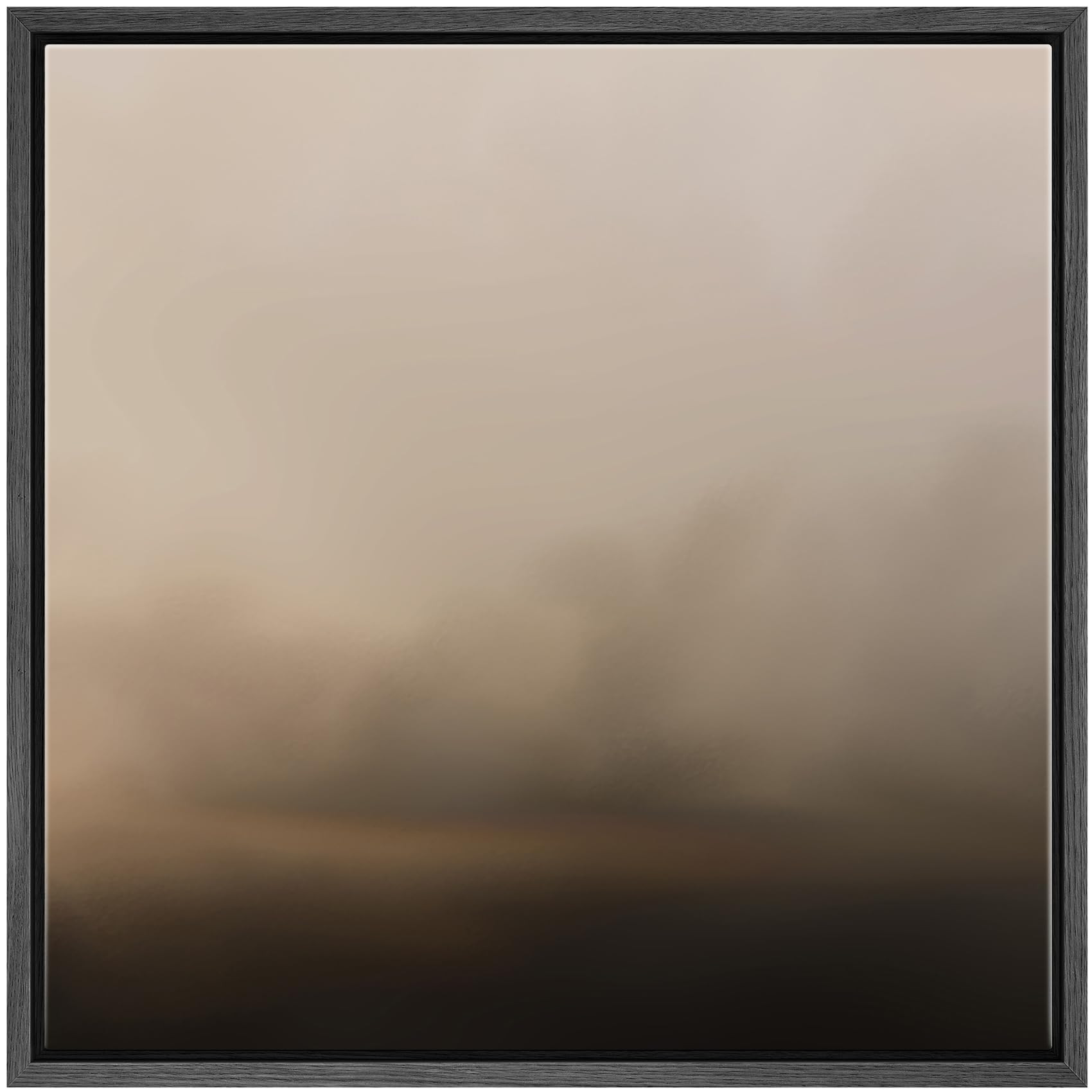 SIGNFORD Framed Canvas Print Wall Art Soft Neutral Misty Landscape Serene Foggy Scene Illustratio... | Amazon (US)