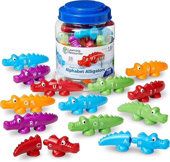 Learning Resources Snap-n-Learn Alphabet Alligators - Toddler Toys, Preschool ABC Activities, Fin... | Amazon (US)