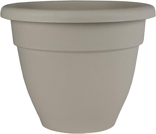 The HC Companies 8 Inch Caribbean Round Planter - Lightweight Indoor Outdoor Plastic Plant Pot wi... | Amazon (US)
