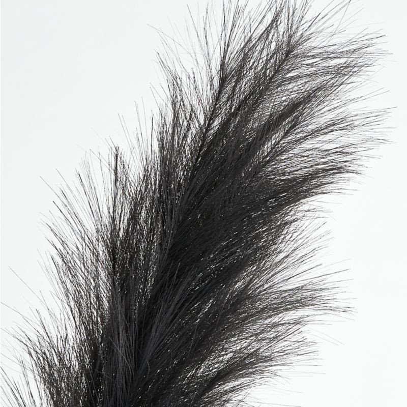 Black Faux Pampas Grass | Crate and Barrel | Crate & Barrel