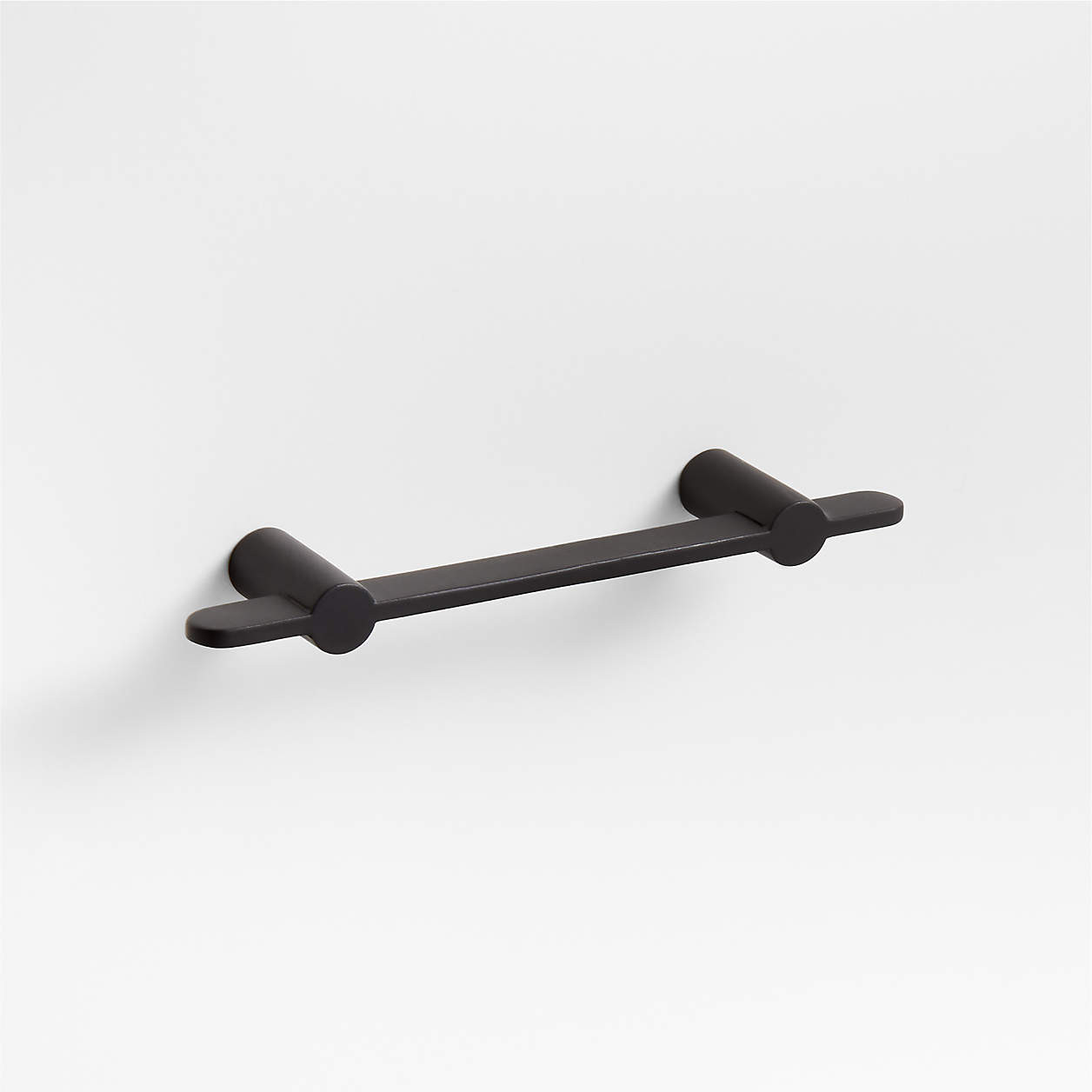 Flat 3" Matte Black Cabinet Drawer Bar Pull + Reviews | Crate & Barrel | Crate & Barrel