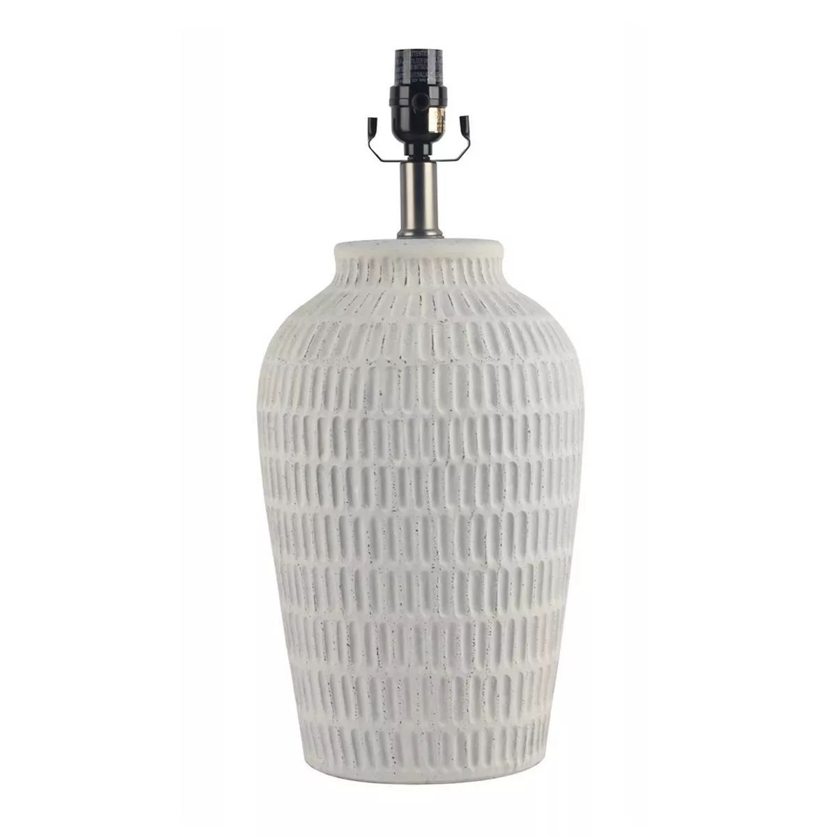 Large Ceramic Textured Table Lamp Base White - Threshold™ | Target