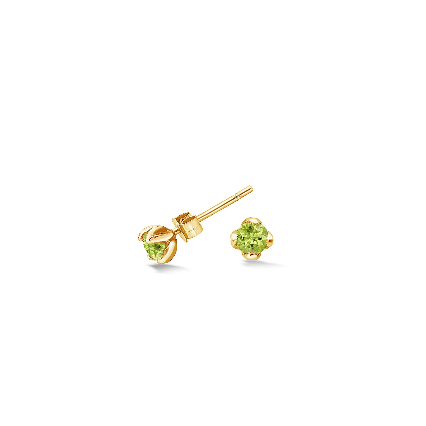 4mm Peridot Orissa Studs | Dower & Hall (Global)