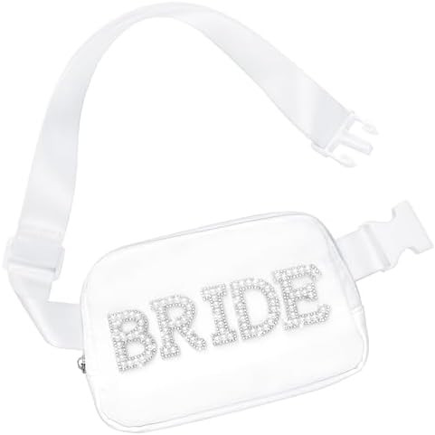 Lamyba Bride Gifts, Bachelorette Gifts for Bride Fanny Pack, Bride to be Gifts for Wedding Day Ba... | Amazon (US)