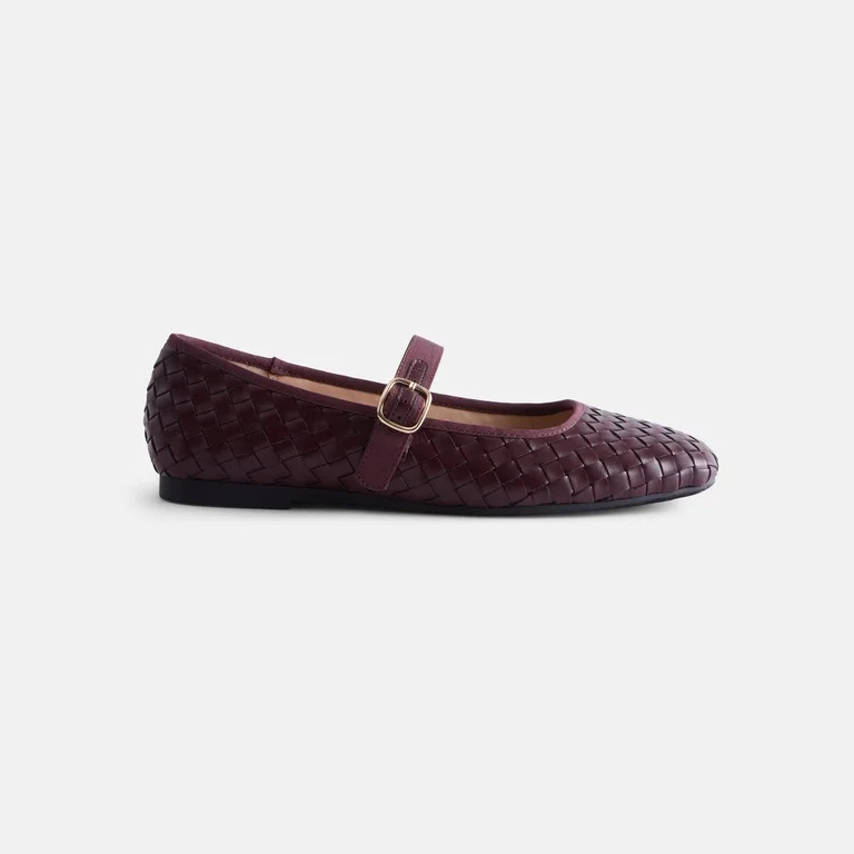 Scenario Women's Woven Mary Jane Flats | Walmart (US)
