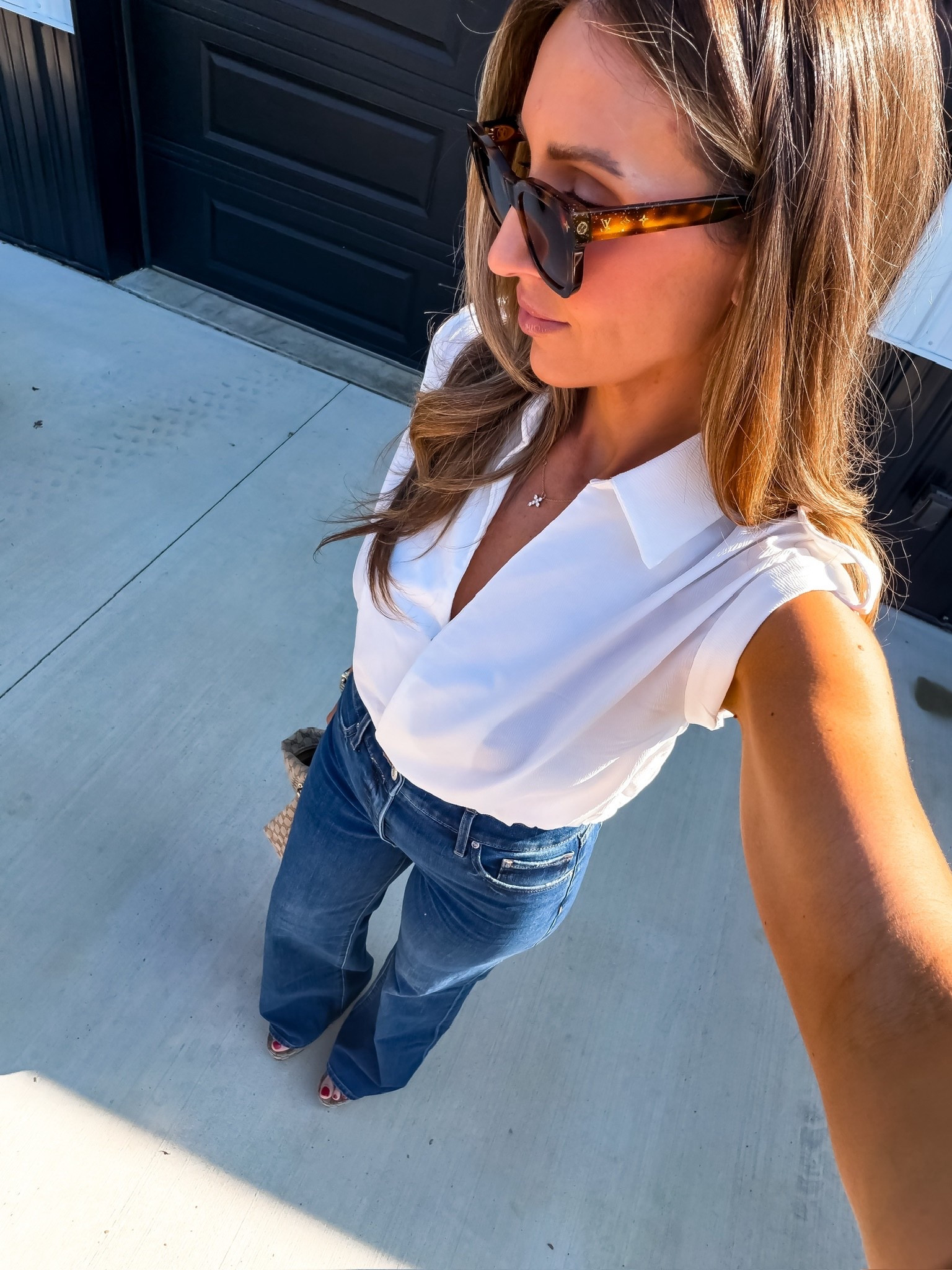 A simple outfit that always looks polished 🤍 a crisp white top and good denim never misses. Easy, classic, and something I reach for on repeat.

white top outfit, classic style outfit, denim outfit ideas, everyday outfit inspo, simple chic style, mom outfit ideas, effortless outfit, capsule wardrobe staples, polished casual look, themominstyle

#LTKootd #LTKOver40 #LTKSeasonal