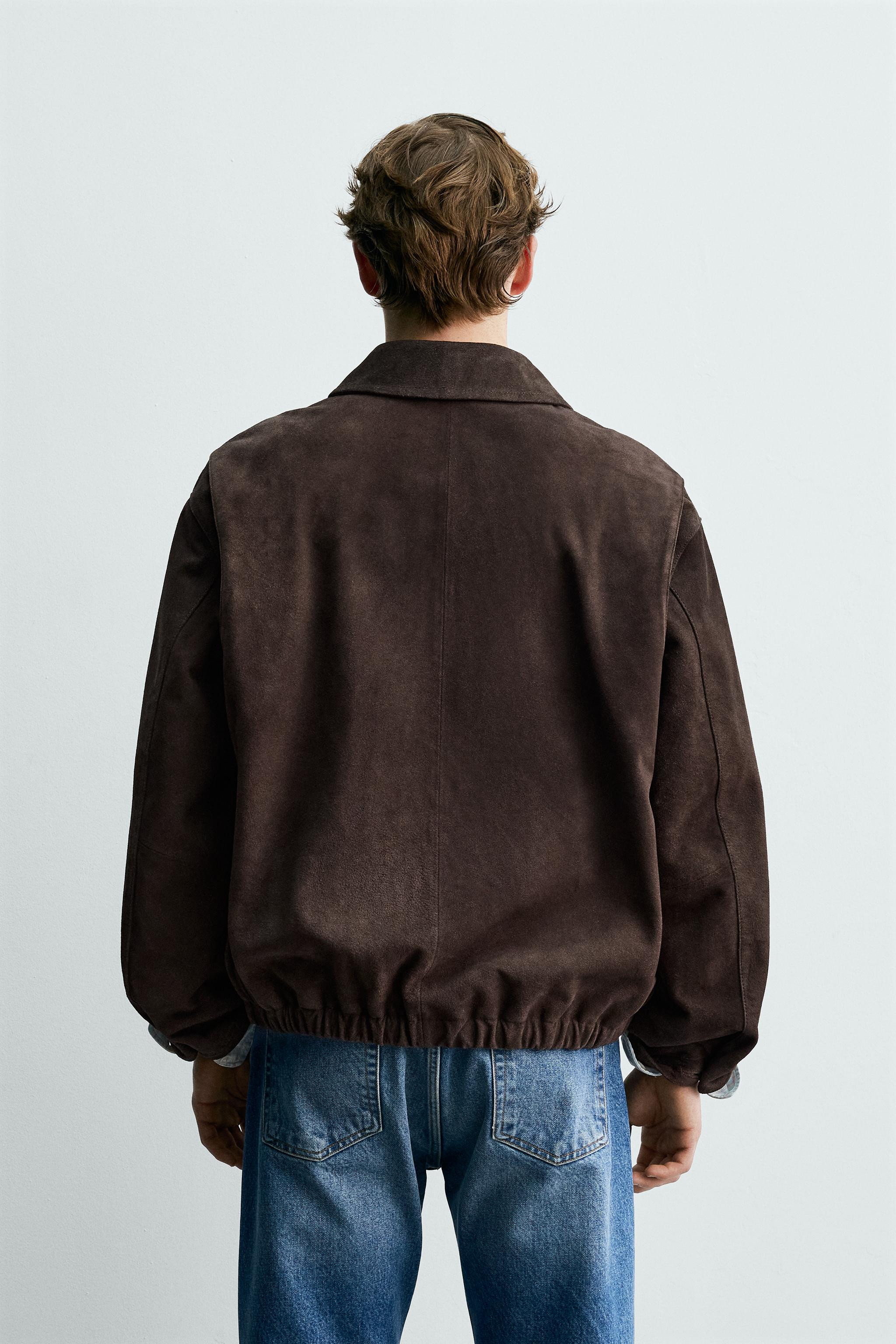REGULAR-FIT-JACKE AUS WILDLEDER AARON LEVINE X ZARA | Zara DE