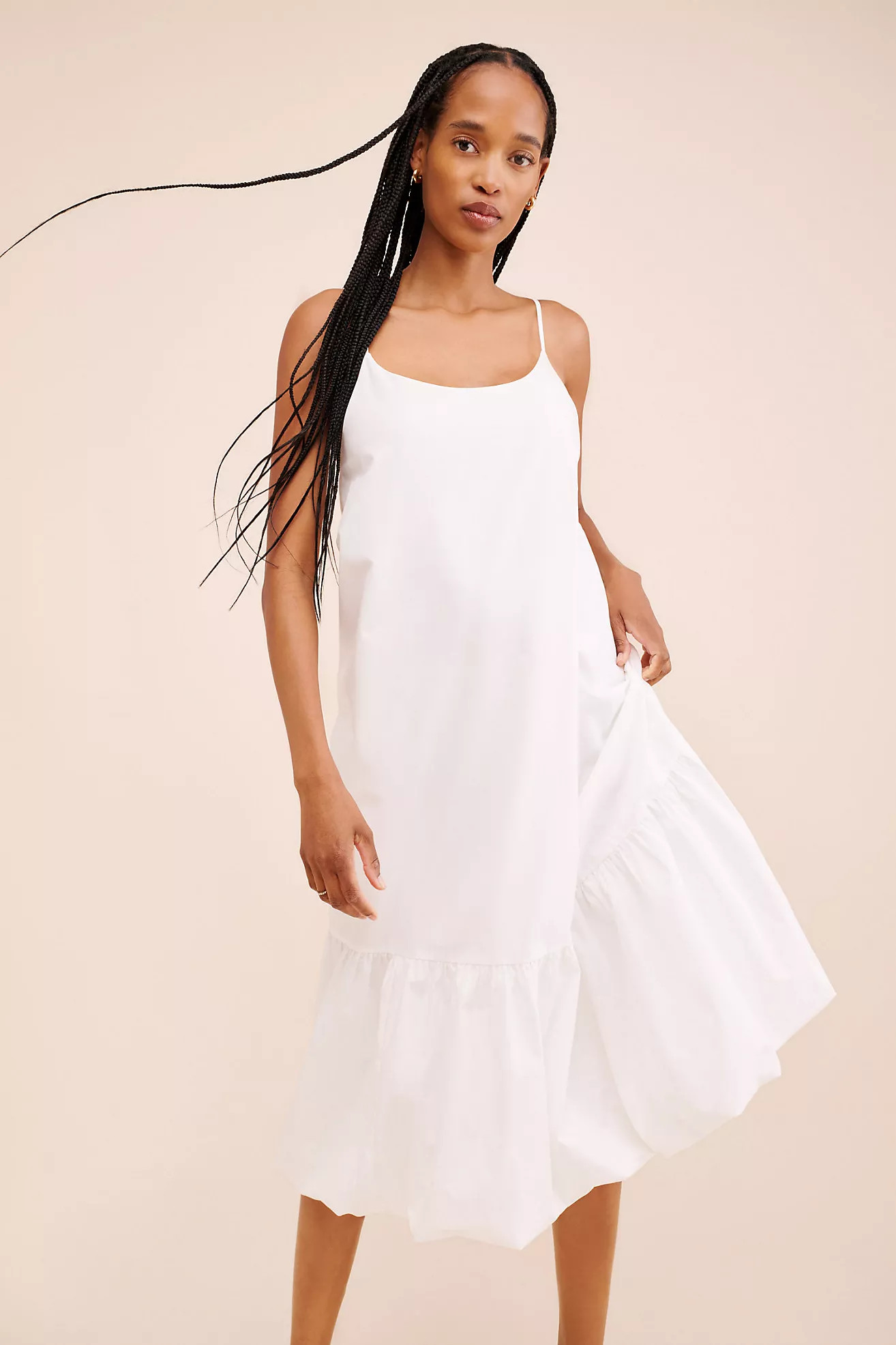 Find Me Now Cloud Poplin Midi Dress | Anthropologie (US)
