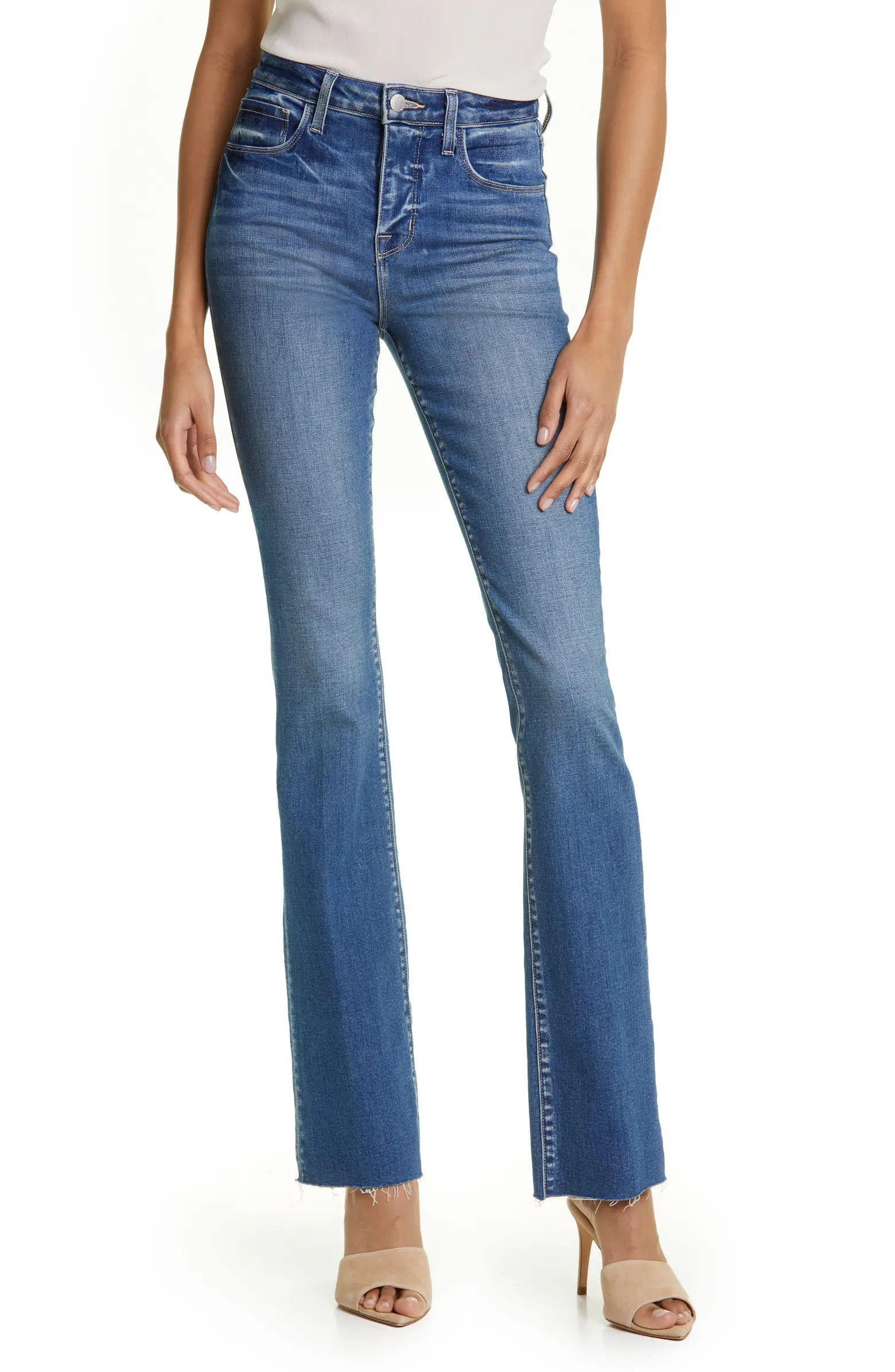 Ruth Raw Hem Straight Leg Jeans | Nordstrom