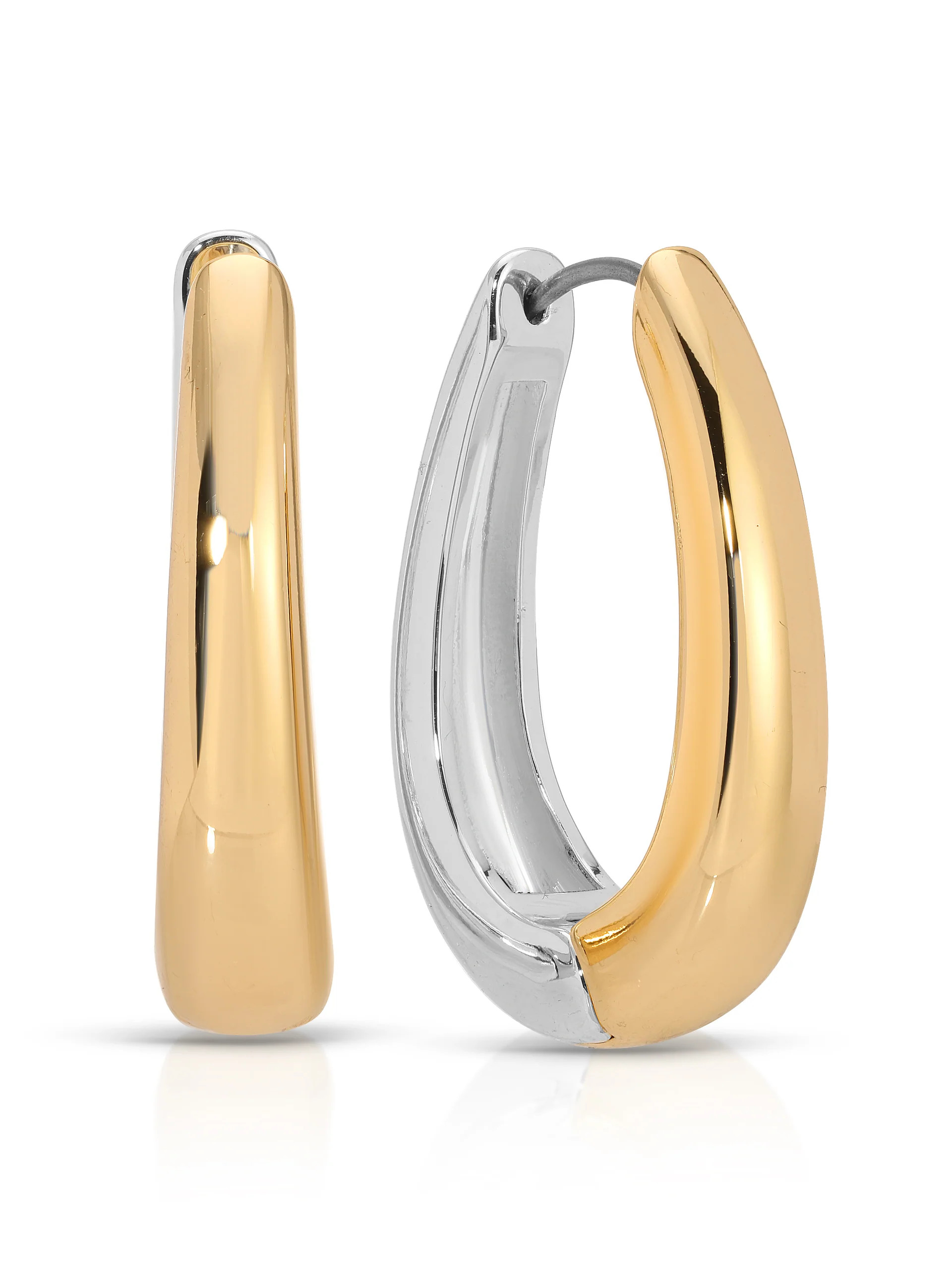 Mixed Metal Hoops | Ettika