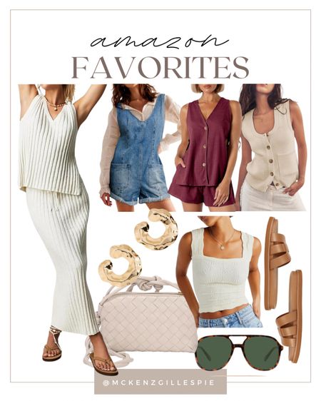 Amazon finds I am loving for spring! Found the cutest free people dupe overalls and tank top! Plus this sandals, sunglasses, hoops, and woven bag! 

#LTKfindsunder50 #LTKfindsunder100 #LTKSeasonal