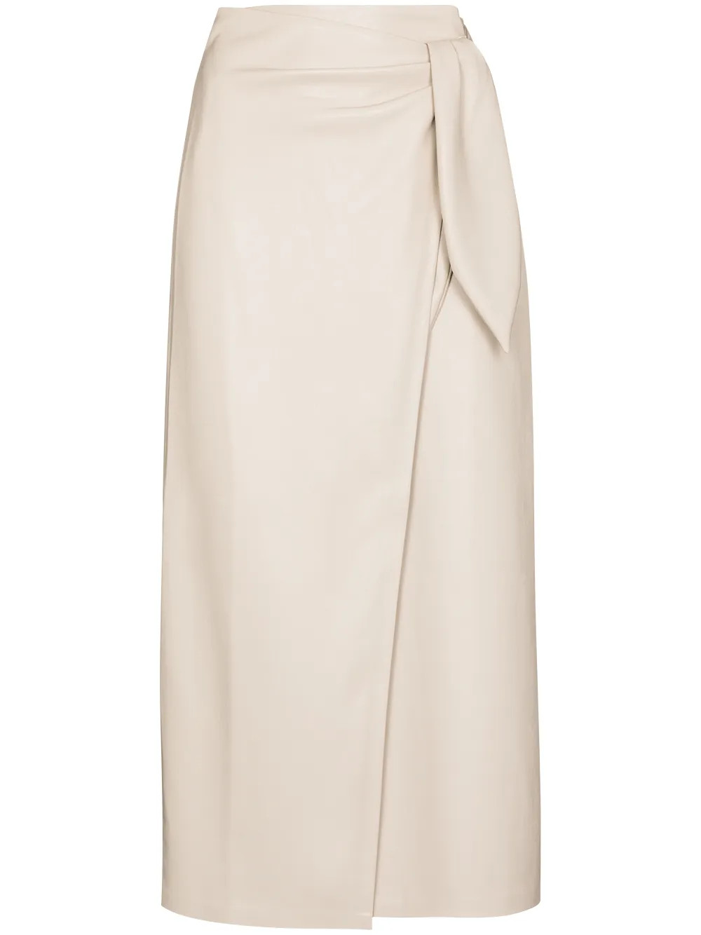 Nanushka Amas Wraparound Midi Skirt - Farfetch | Farfetch Global
