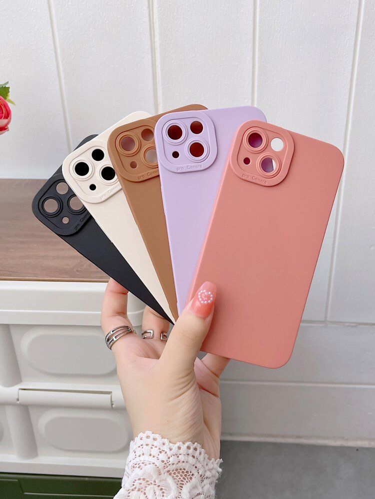 5pcs Solid Phone Case | SHEIN