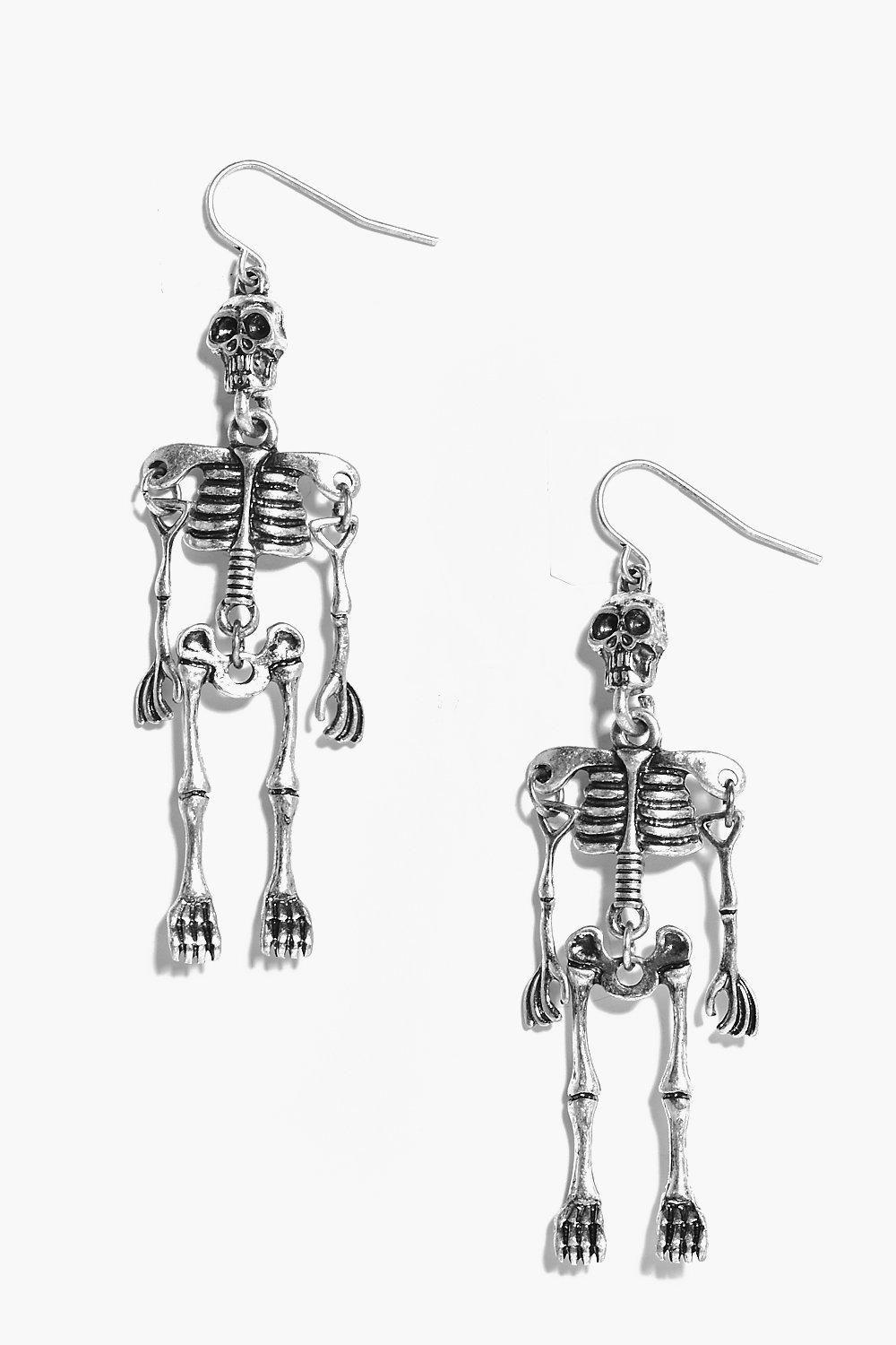 Halloween Skeleton Earrings | Boohoo.com (US & CA)