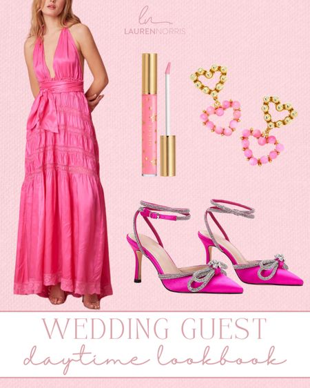 Pink and girly wedding guest dress and accessories 👰🏼‍♀️🤍

#LTKWedding
