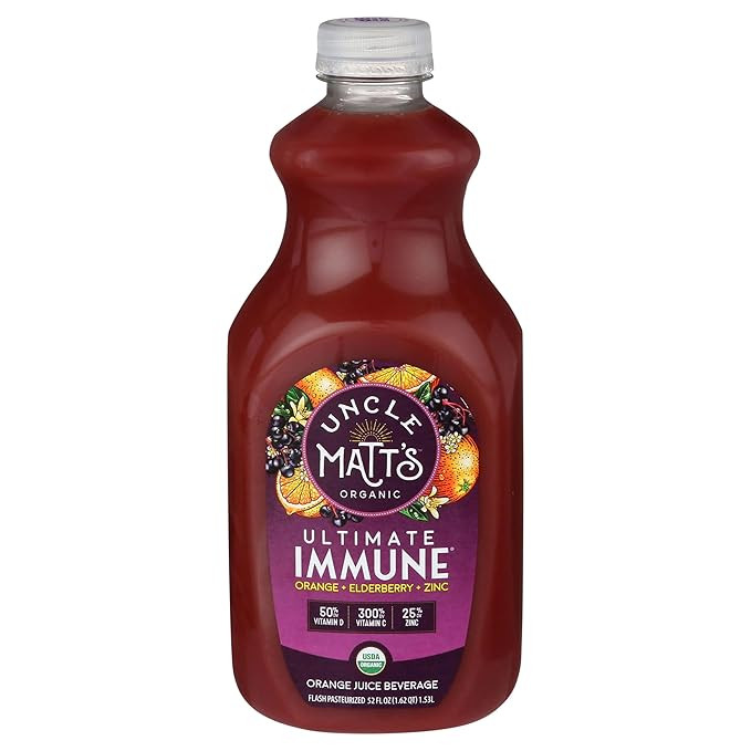 UNCLE MATTS Organic Ultimate Immune Orange Elderberry Zinc Juice, 52 FZ | Amazon (US)