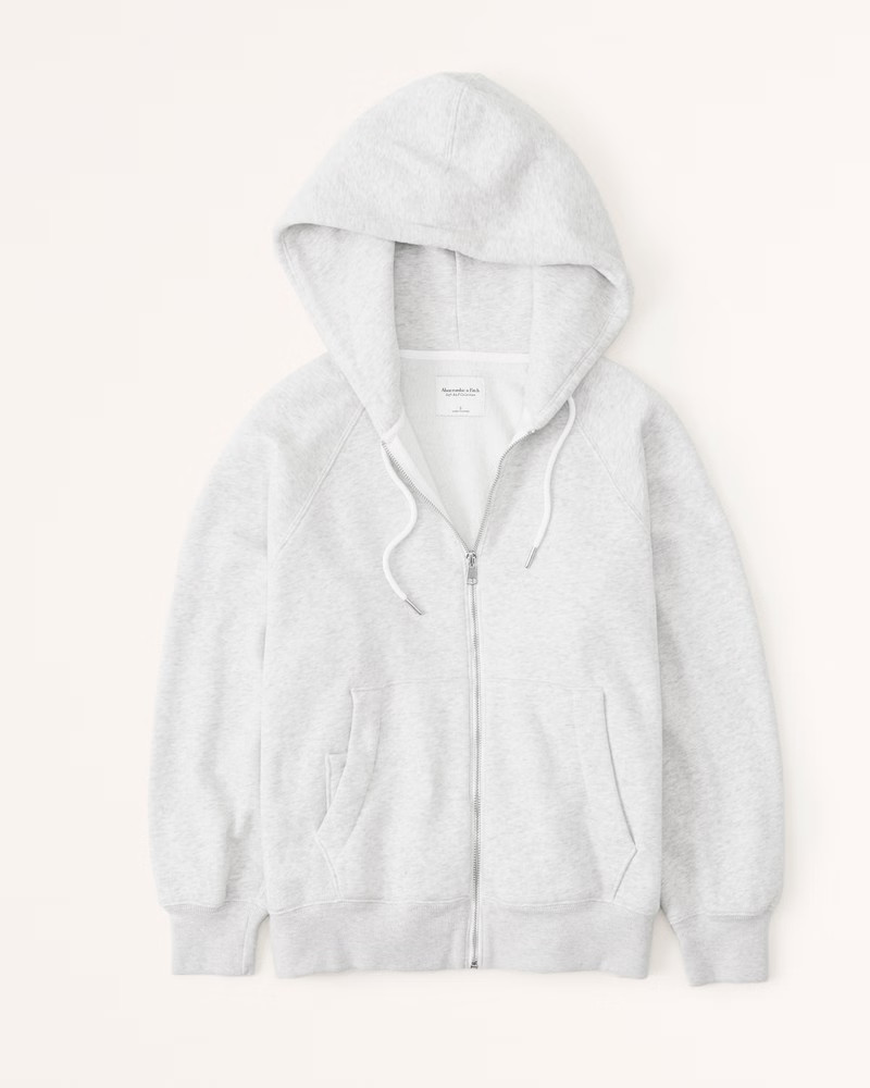 Women's softAF MAX Boyfriend Full-Zip Hoodie | Women's Tops | Abercrombie.com | Abercrombie & Fitch (US)