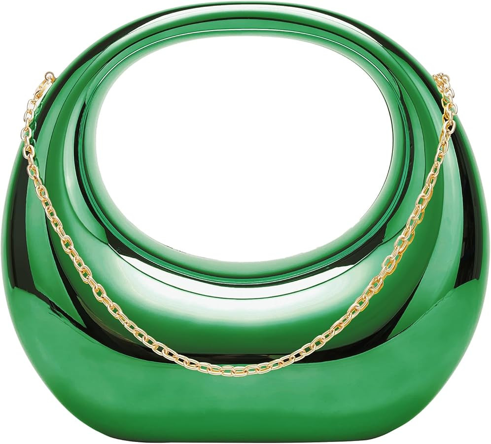 Acrylic Clutch Purse for Women Y2k Silver Gold Evening Purse Tote Hobo Bag Satchel Crossbody Purs... | Amazon (US)