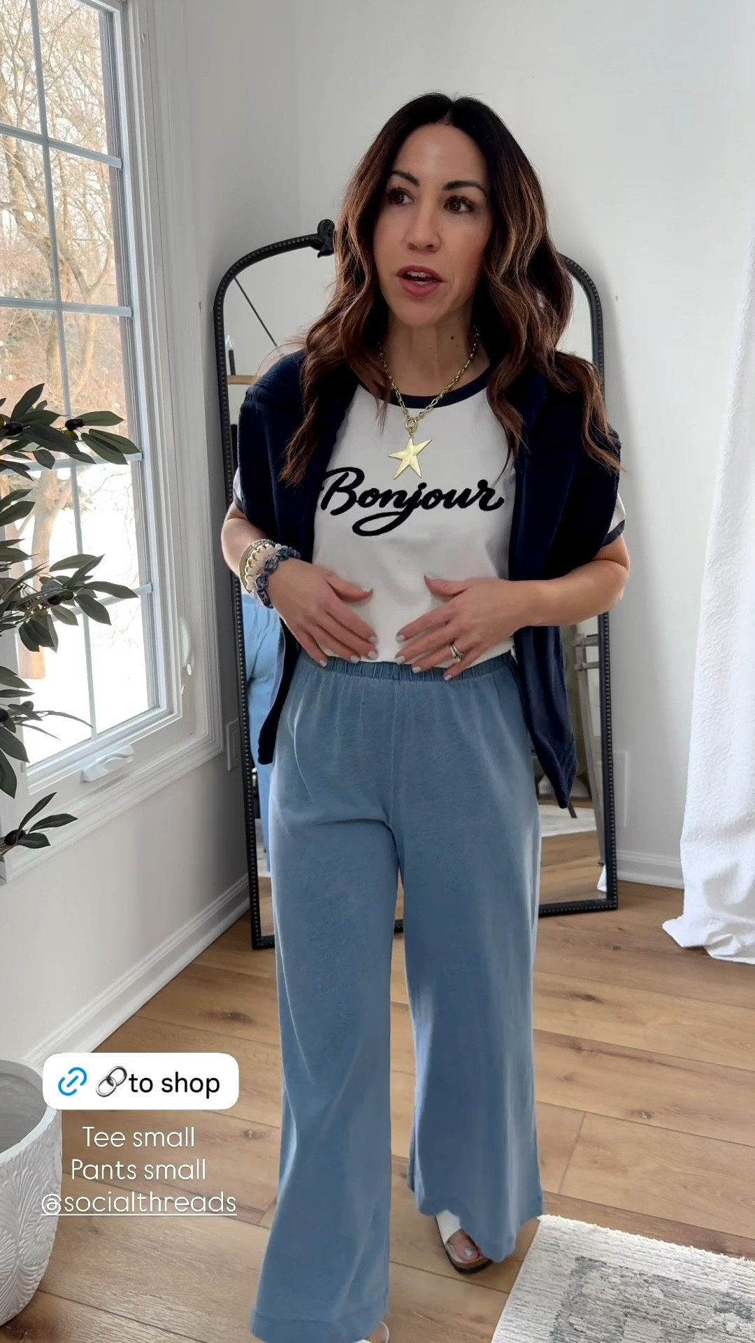 .Jeans 24 (sized down). Blue pants small. Sweaters small. Button-down shirt XS. Graphic tee small. Birkenstocks TTS. Jewelry code HOUSEOFLEO20. 





#LTKPetite #LTKOver40