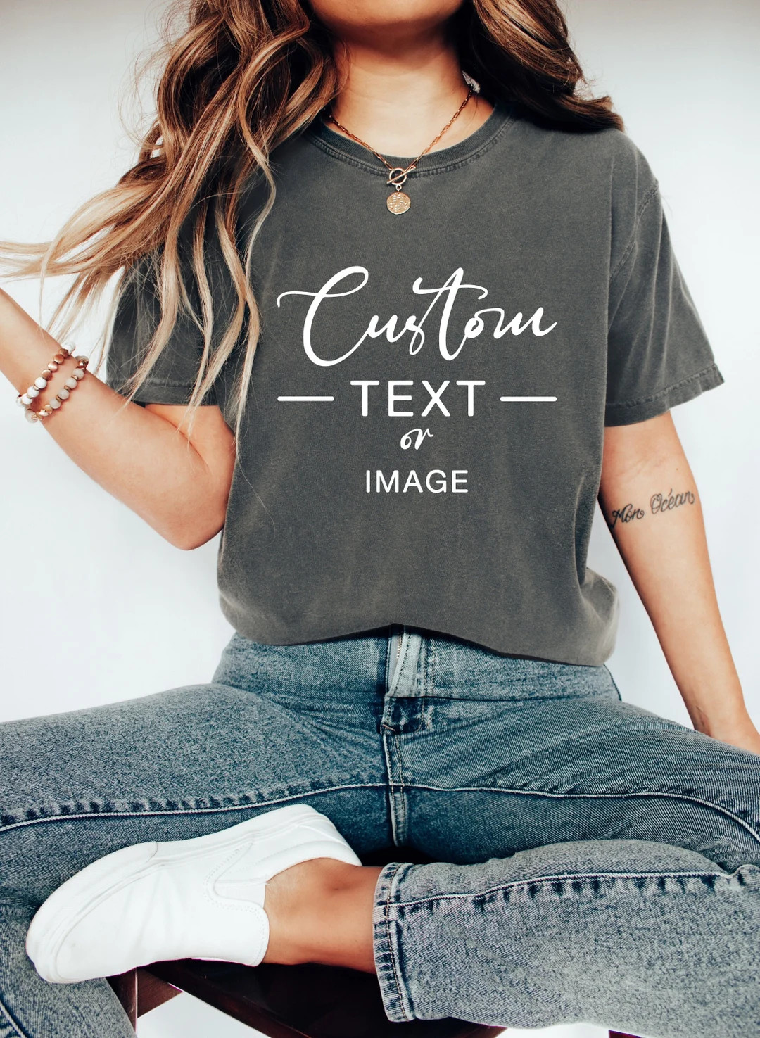 Custom Comfort Colors\u00ae Text Shirt, Personalized Your Design Tee, Customized Saying Outfit, P... | Etsy (Global)
