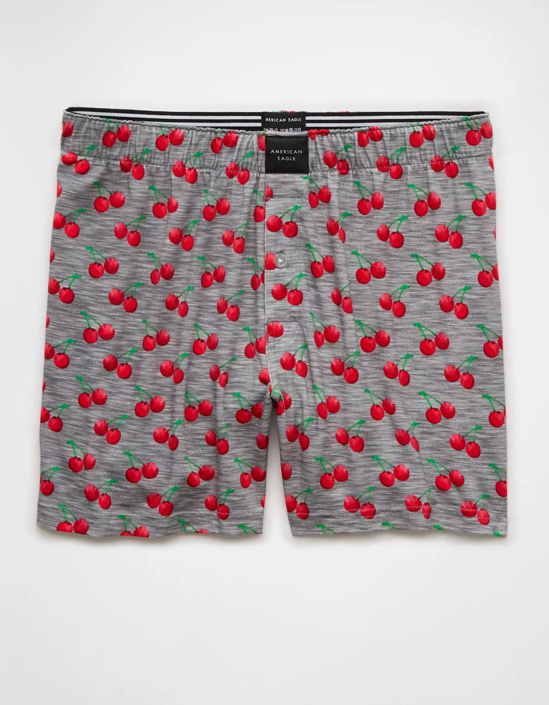 AEO Men's Cherries Slim Knit Ultra Soft Boxer Short | American Eagle Outfitters (US & CA)