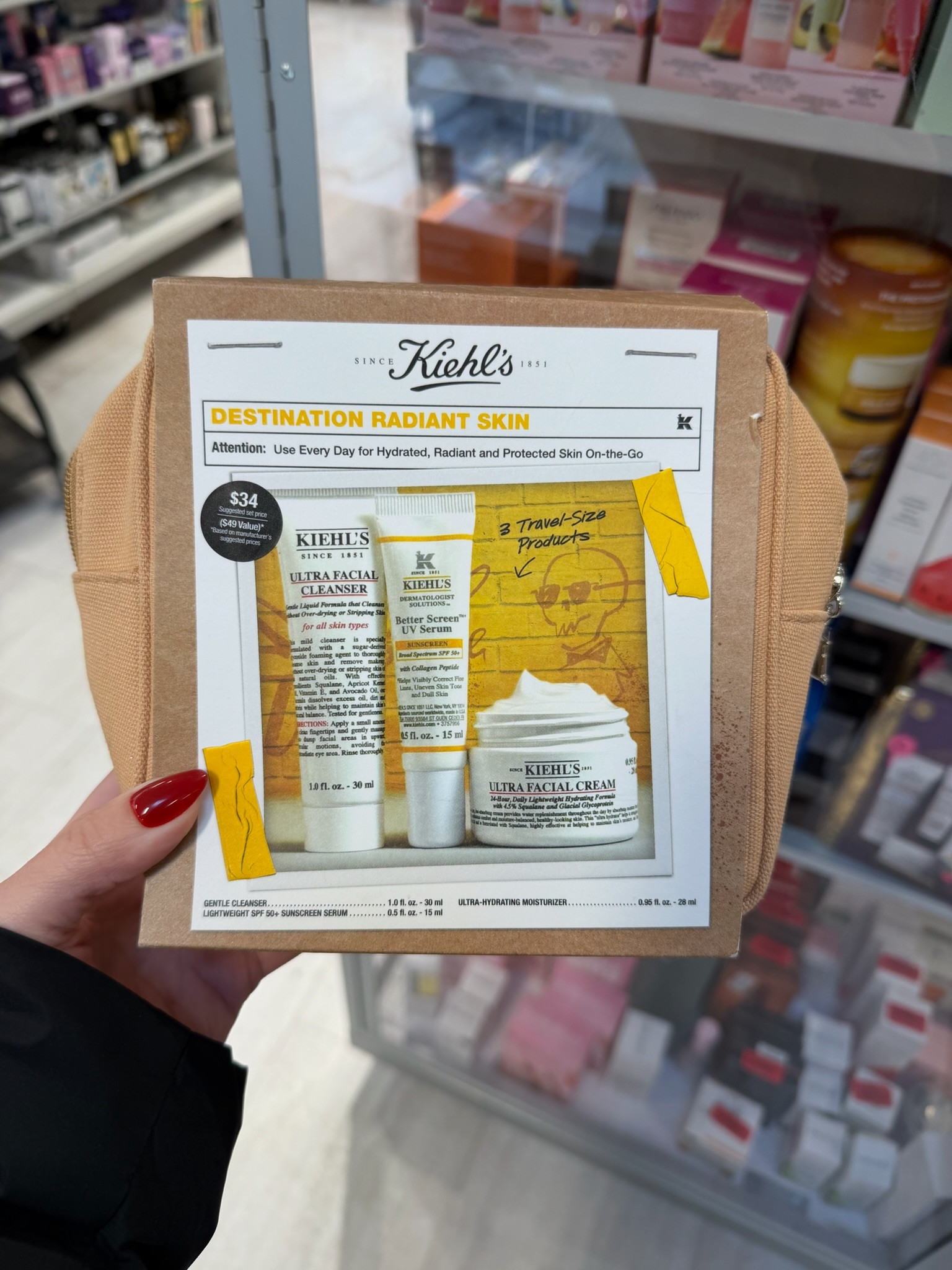 Spotted at TJMaxx and it’s online too! This Kiehl’s Destination Radiant Skin set is SUCH a good find — you’re getting the Ultra Facial Cleanser, Ultra Facial Cream, and Better Screen UV Serum in travel sizes for the perfect everyday routine. This is giving clean girl skincare, hydrated glow, and vacation-ready essentials all in one pouch. If you’ve been wanting to try Kiehl’s or stock up on minis for travel, this is such a good value find!

gallery wall, date night outfits, sunday hoodie, statement coat, vacation outfits beach, winter denim, work outfits, valentines outfit women, resort wear, valentines day outfit women, tjmaxx beauty finds, travel size skincare, clean girl aesthetic, everyday skincare routine, luxury skincare for less, spring skin prep 

 #LTKgrwm #LTKselfcare #LTKBeauty
